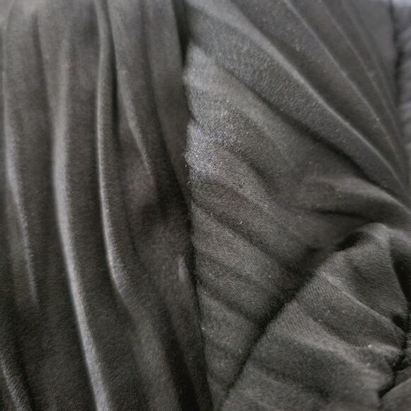 Vince Pleated Blouse Blue Dressy Swing Button Front Long Sleeve Oversized Top XS - Picture 9 of 14